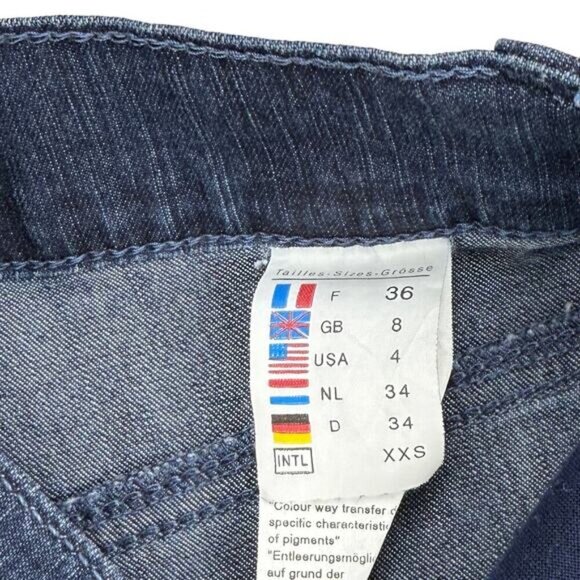 SAINT JAMES 1990 Angelina Slim Straight Womens Jean Sz 4 Blue - Picture 4 of 7